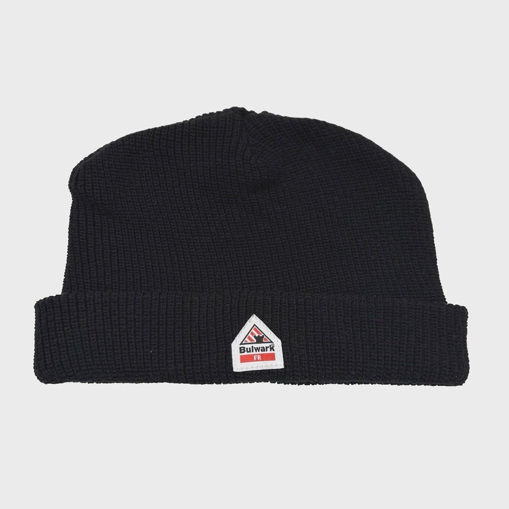 Bulwark FR Beanie Knit Cap Ski Hat Adult L Toque Black Work Utility Modacrylic